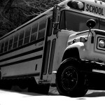 School Bus Railroad Tracks